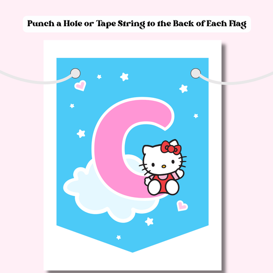 Hello Kitty & Friends Birthday Bunting Banner | Instant Download | Printable