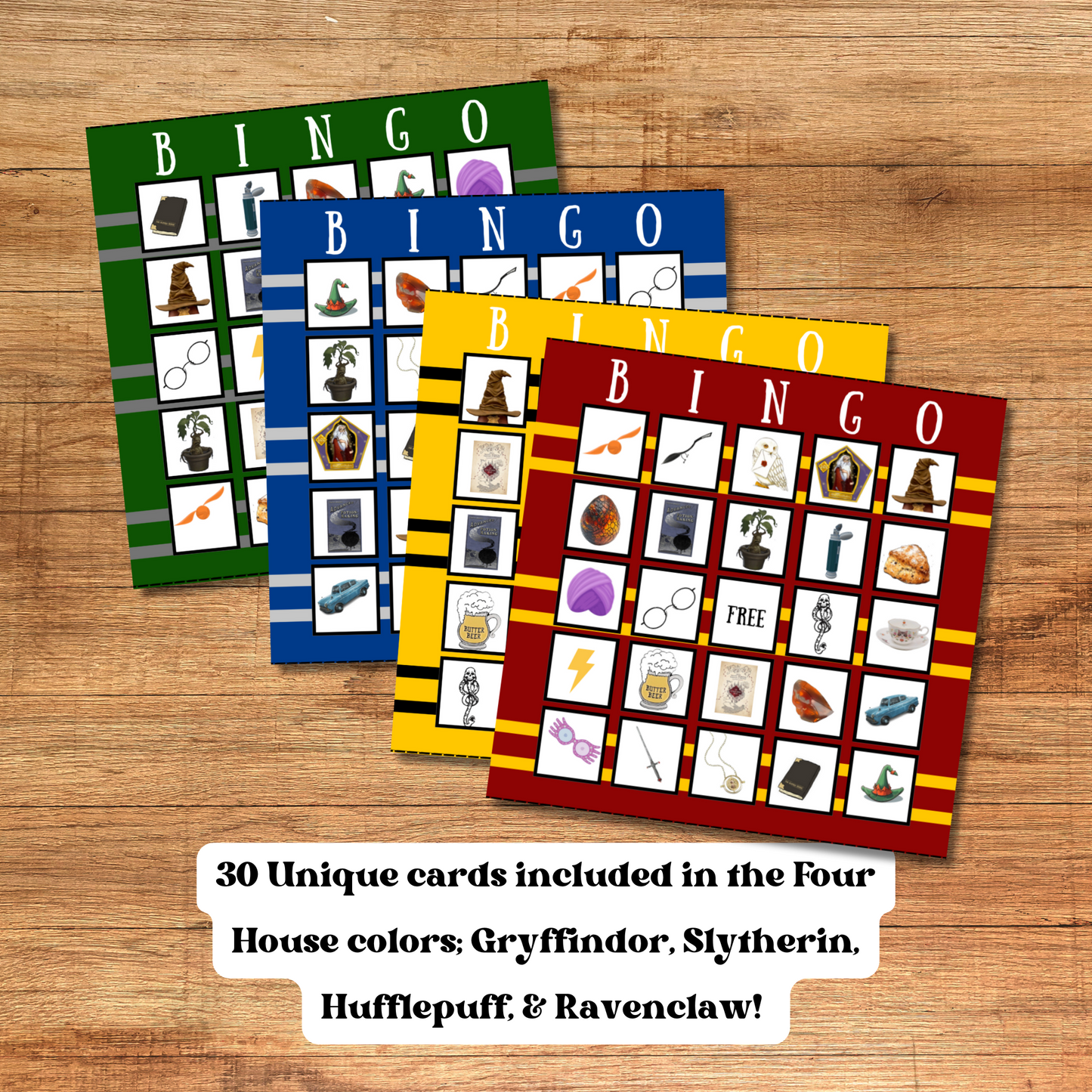 Wizard's Bingo, Potter Parody Party Game, Magical Wizarding World Tambola Activity