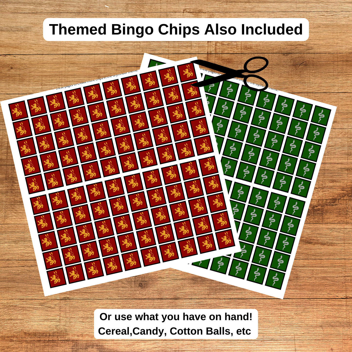 Wizard's Bingo, Potter Parody Party Game, Magical Wizarding World Tambola Activity