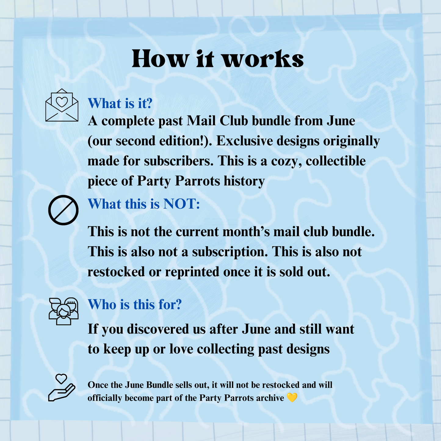 Kawaii Parrot Mail Club: June Bundle