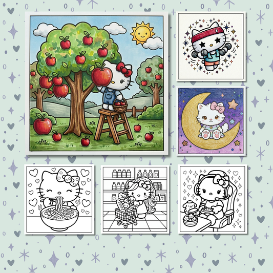 Kawaii Kitty: Cozy & Cute Cats & Kittens Coloring Book