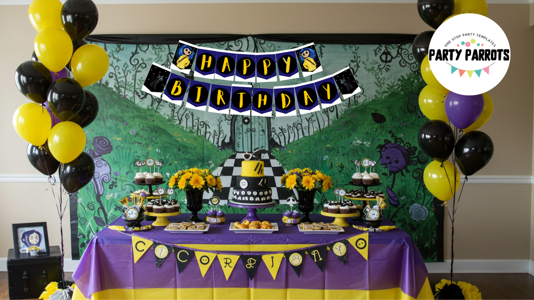 DIY Coraline Banner: A Customizable Party Decoration for Halloween and Beyond