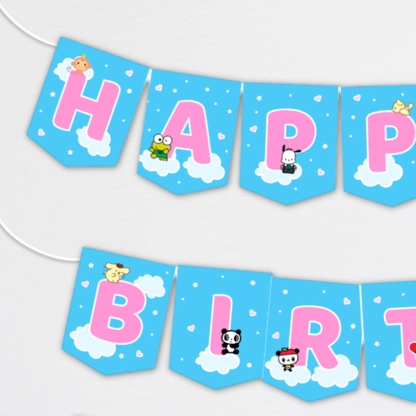 Hello Kitty & Friends Birthday Bunting Banner | Instant Download | Printable