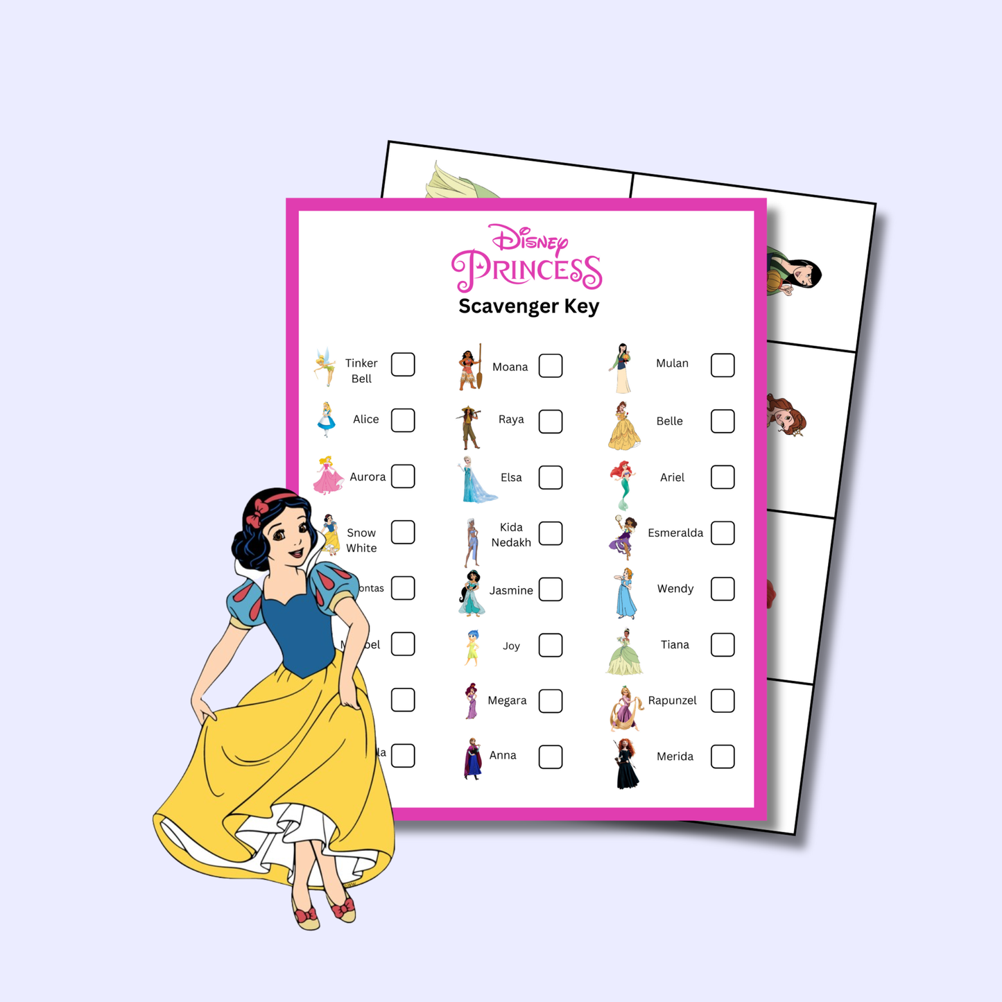Disney Princess Scavenger Hunt Game (Digital Download)