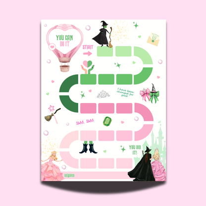 Pink & Green Wicked Reward Chart for Kids | Printable Potty Training & Behavior Chart