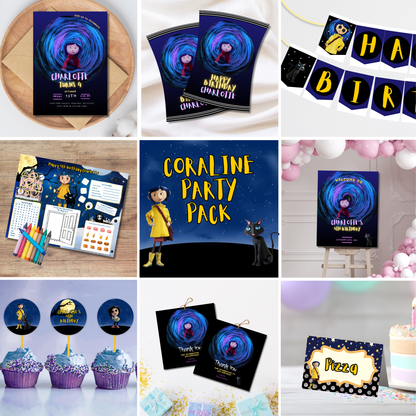 Coraline Birthday Party Bundle | Instant Download | Print at Home
