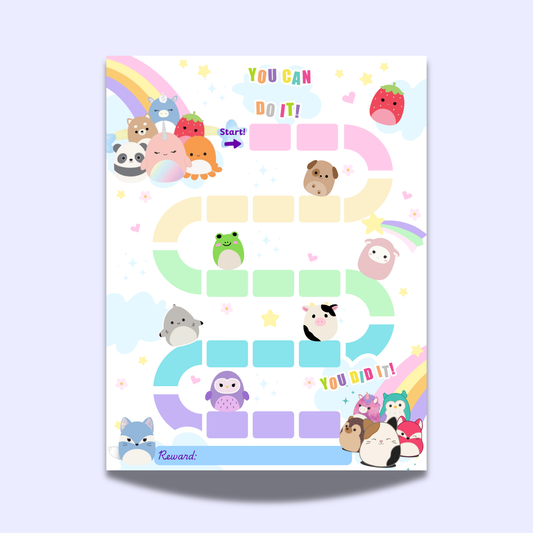 Squishmallow Reward Chart Instant Download