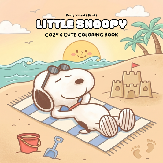 Little Snoopy: Cozy & Cute Digital Coloring Book (PDF)