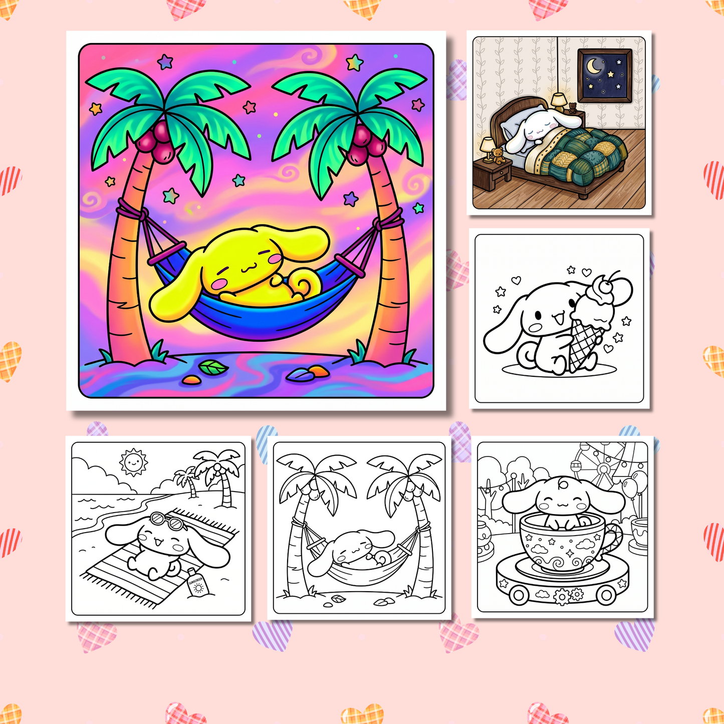 Kawaii Cinnamoroll: Cozy & Cute Coloring Book