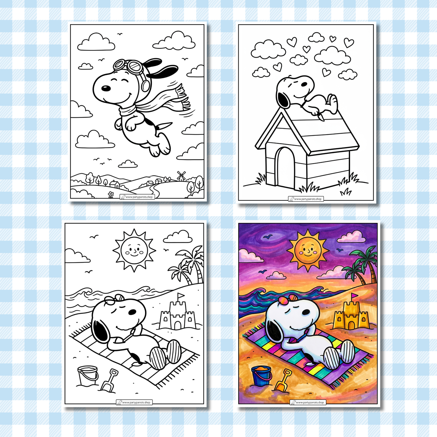 Little Snoopy: Cozy & Cute Digital Coloring Book (PDF)