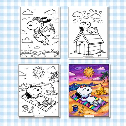 Little Snoopy: Cozy & Cute Digital Coloring Book (PDF)