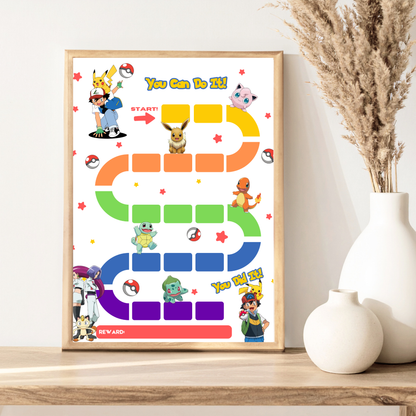 Pokemon Reward Chart Instant Download