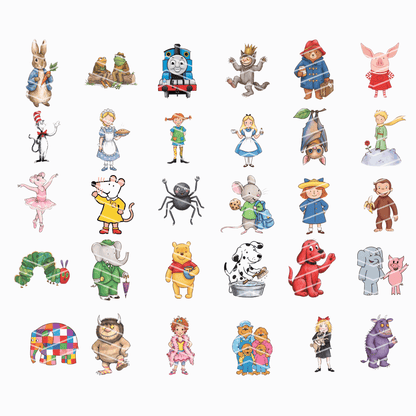 Storybook Friends Clipart Bundle | 30 PNG & SVG Digital Designs for DIY Crafts