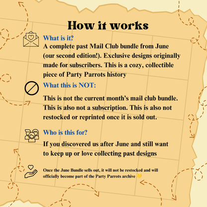 Kawaii Parrot Mail Club: July Bundle