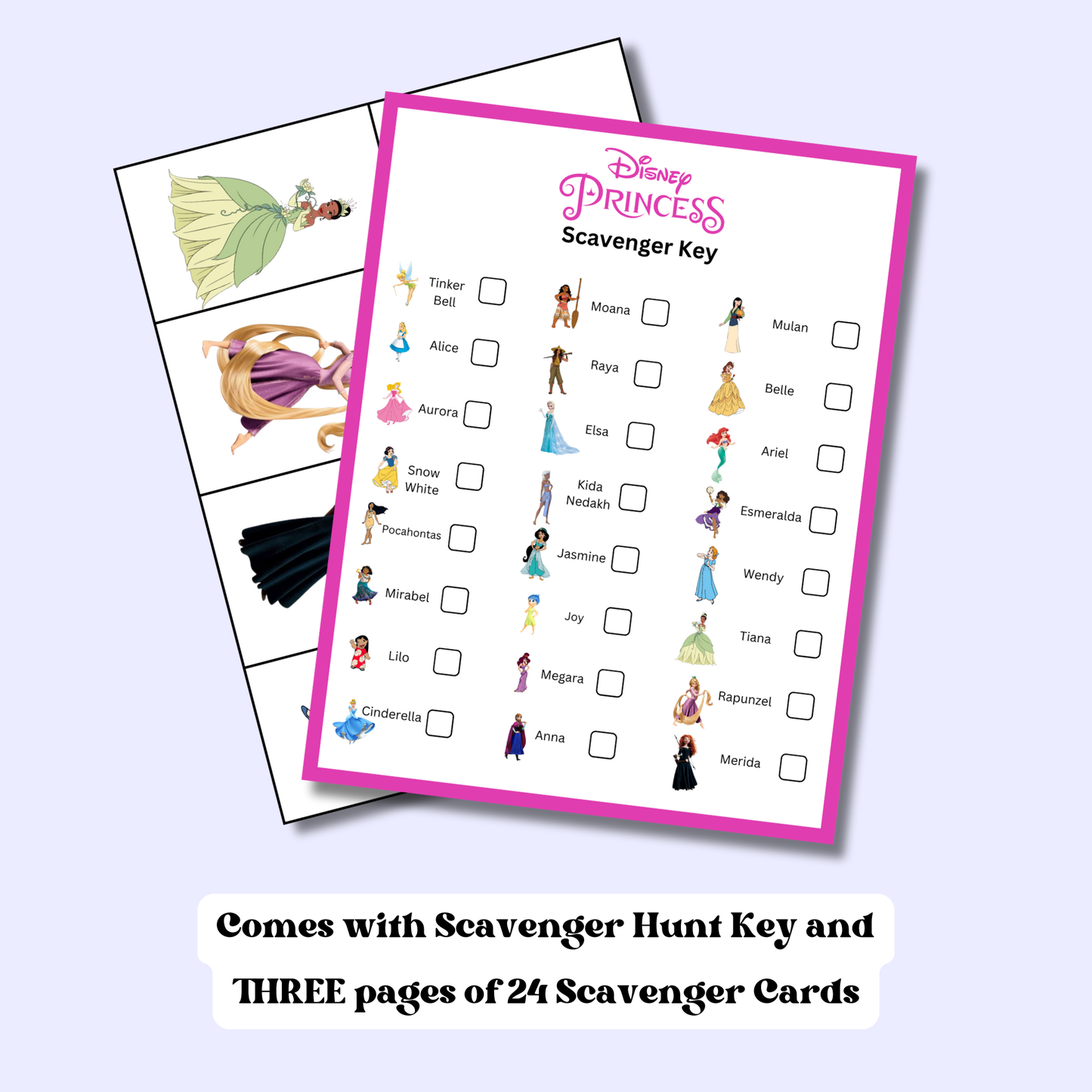 Disney Princess Scavenger Hunt Game (Digital Download)