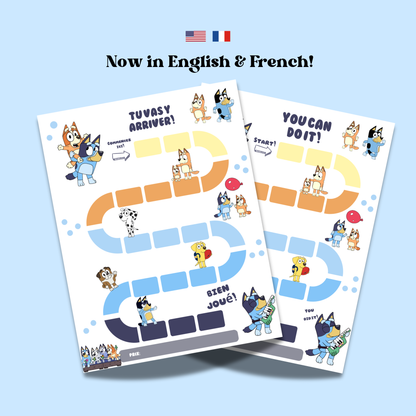 Bluey Reward Chart (English & French) Instant Download