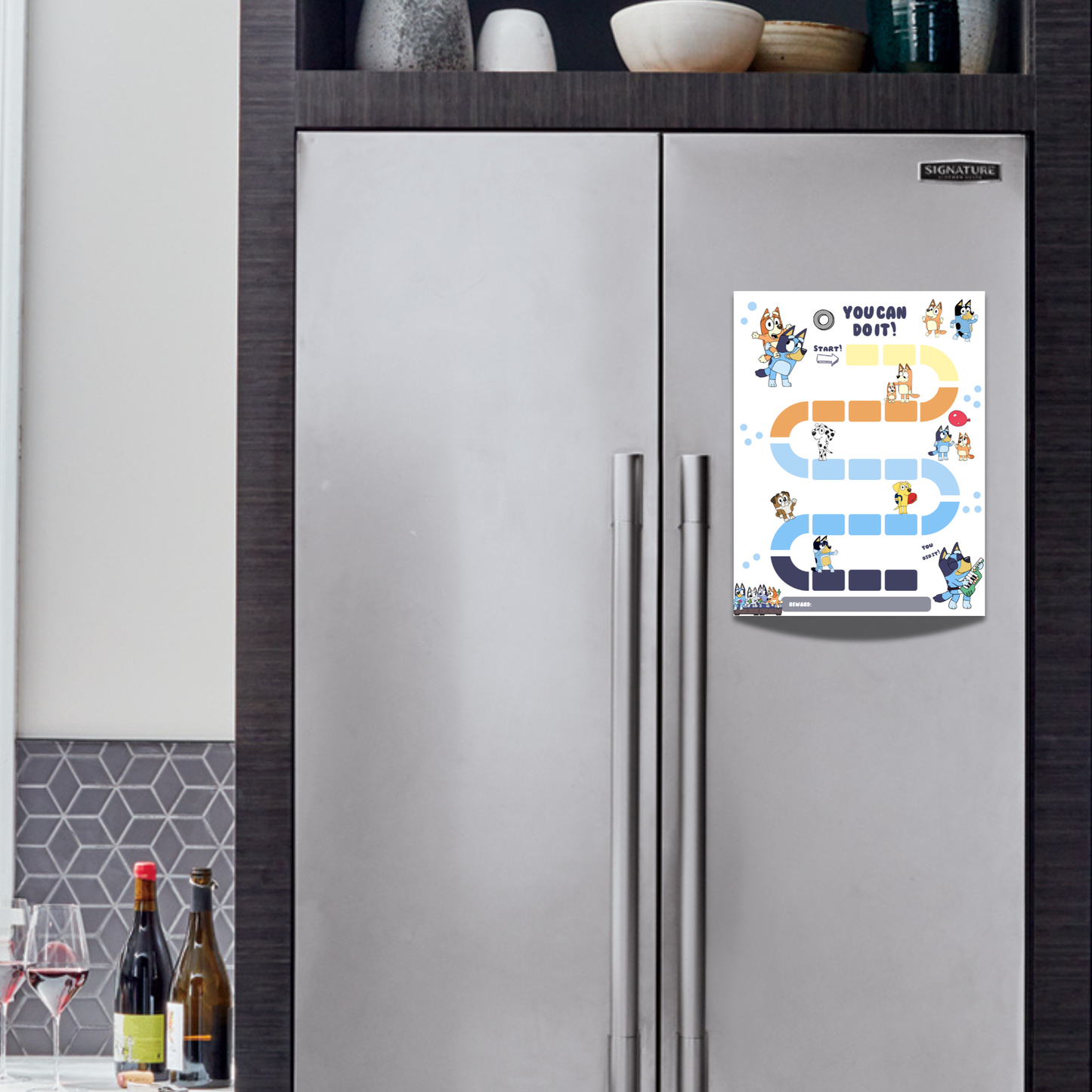 Bluey Reward Chart (English & French) Instant Download