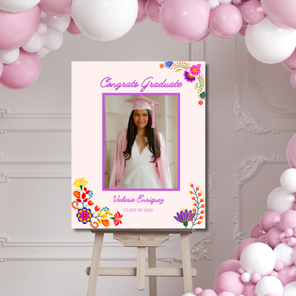Wildflower Graduation Welcome Poster 16x20 Instant Download