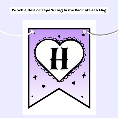 Kuromi Birthday Bunting Banner | Instant Download | Printable