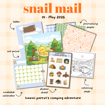 Kawaii Parrot Mail Club: May Bundle