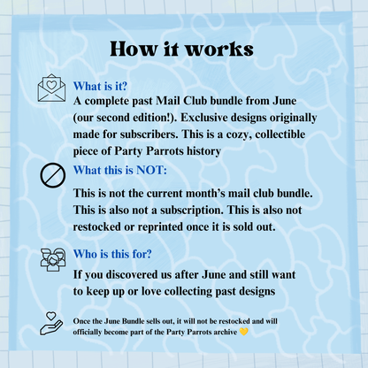 Kawaii Parrot Mail Club: June Bundle
