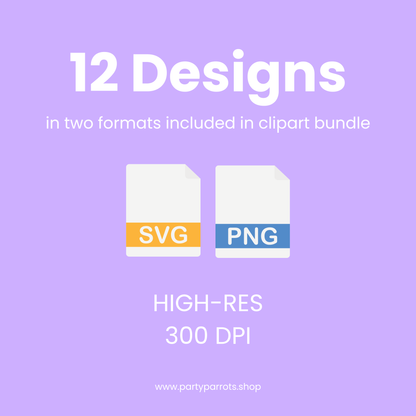 Cute Halloween Ghosts Clipart Bundle | 12 Pastel Ghosts PNG & SVG Digital Files