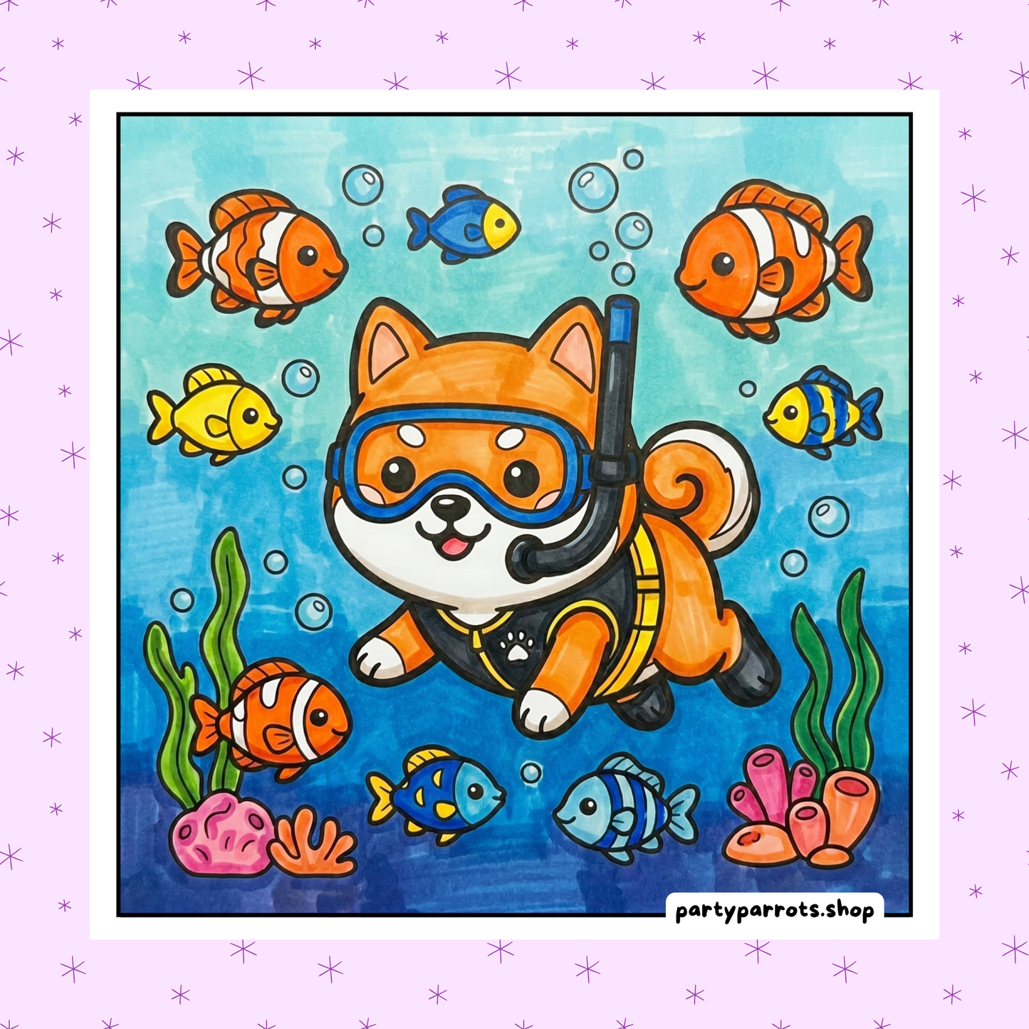 Kawaii Shiba Inu: Cozy & Cute Shiba Dogs & Puppies Coloring Book