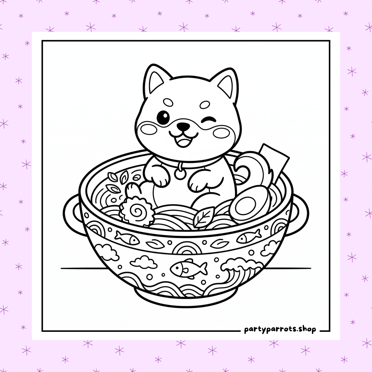 Kawaii Shiba Inu: Cozy & Cute Shiba Dogs & Puppies Coloring Book