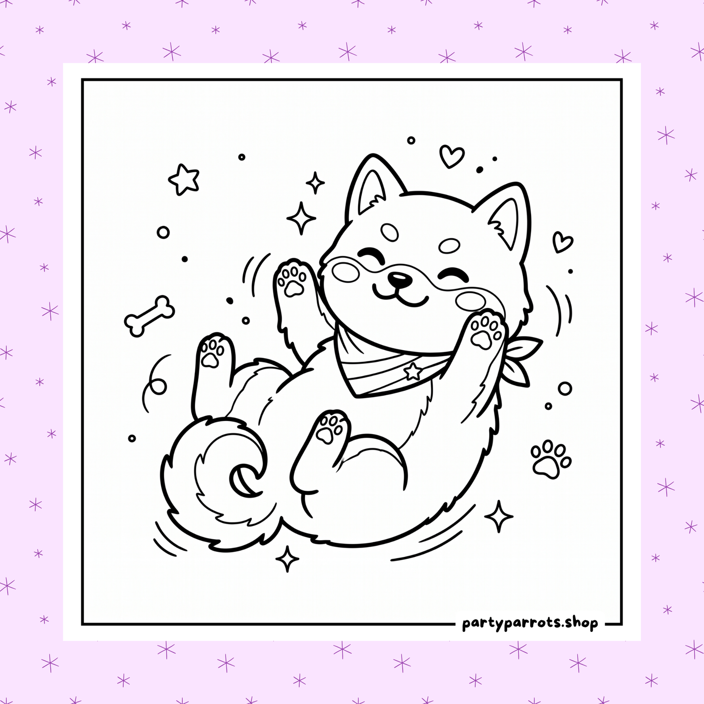 Kawaii Shiba Inu: Cozy & Cute Shiba Dogs & Puppies Coloring Book