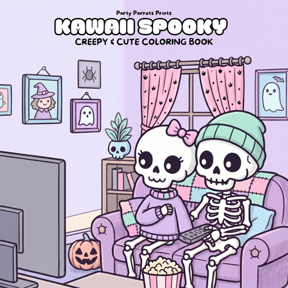Kawaii Spooky: Cute Goth & Creepy Cute Horror Coloring Book