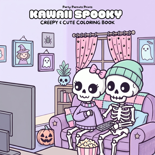 Kawaii Spooky: Cute Goth & Creepy Cute Horror Coloring Book